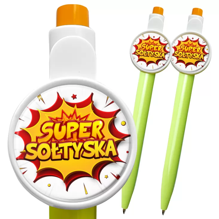 przypinka długopis Super Sołtyska