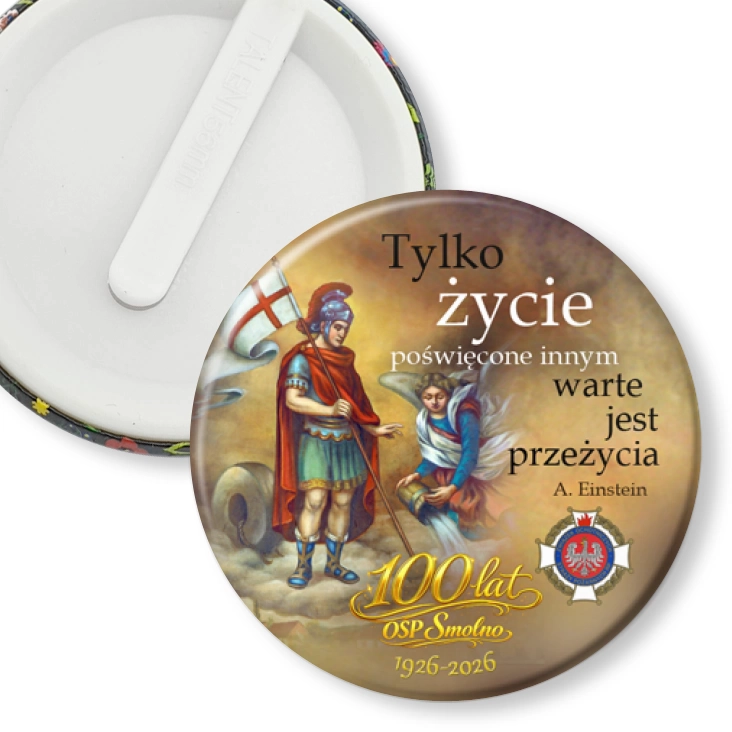 przypinka klips 100 lat OSP Smolno