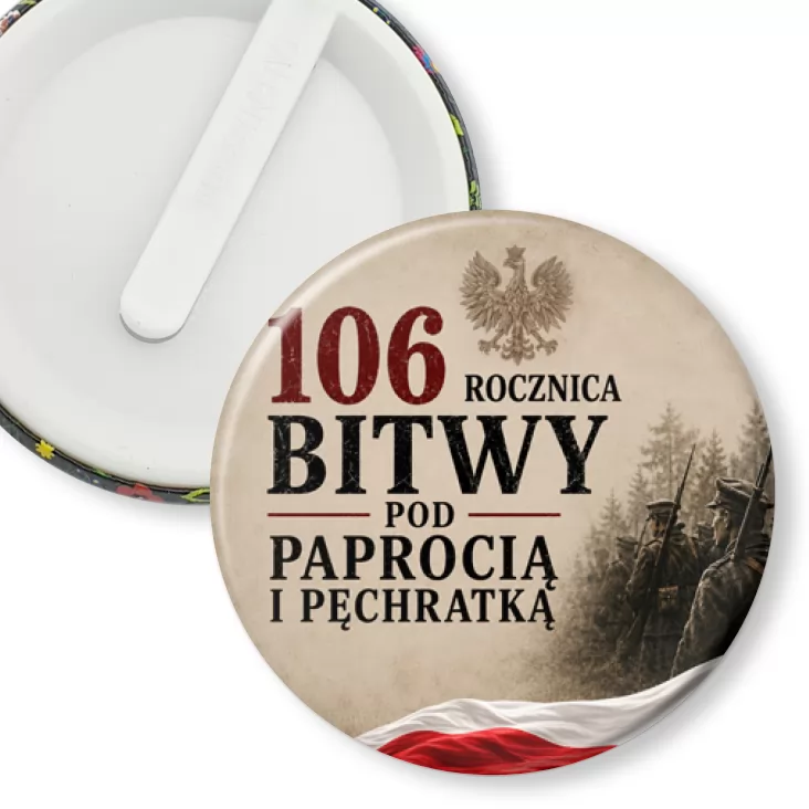 przypinka klips 106. rocznica Bitwy pod Paprocią