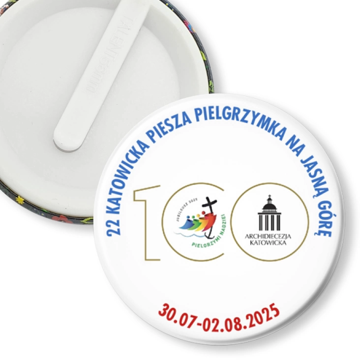 przypinka klips 22 Katowicka Piesza Pielgrzymka na Jasną Górę