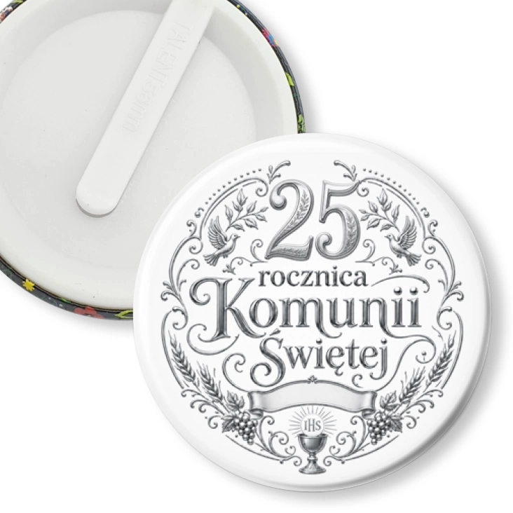 przypinka klips 25 rocznica Pierwszej Komunii Świętej