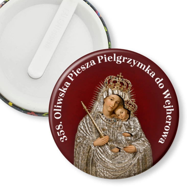 przypinka klips 358. Oliwska Piesza Pielgrzymka do Wejherowa