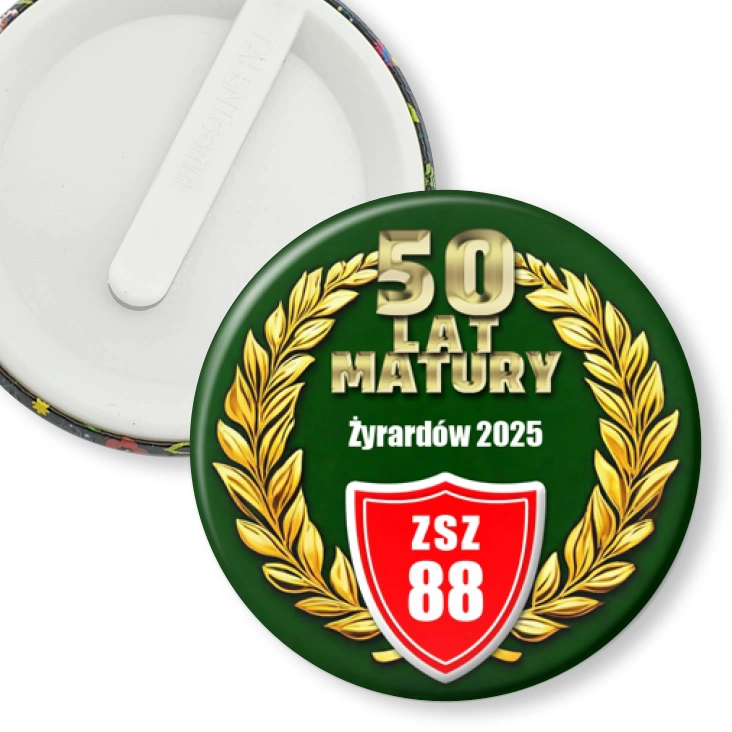 przypinka klips 50 lat Matury ZSZ 88