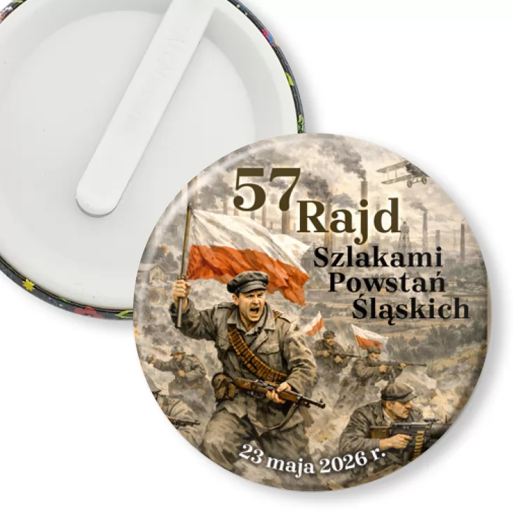 przypinka klips 57 Rajd Szlakami Powstań Sląskich