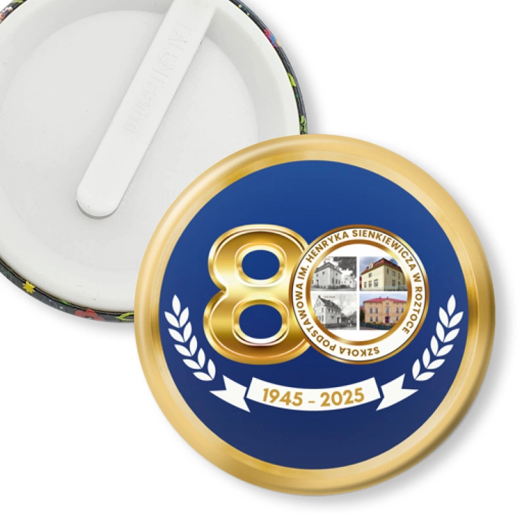 przypinka klips 80 lat SP w Roztoczu