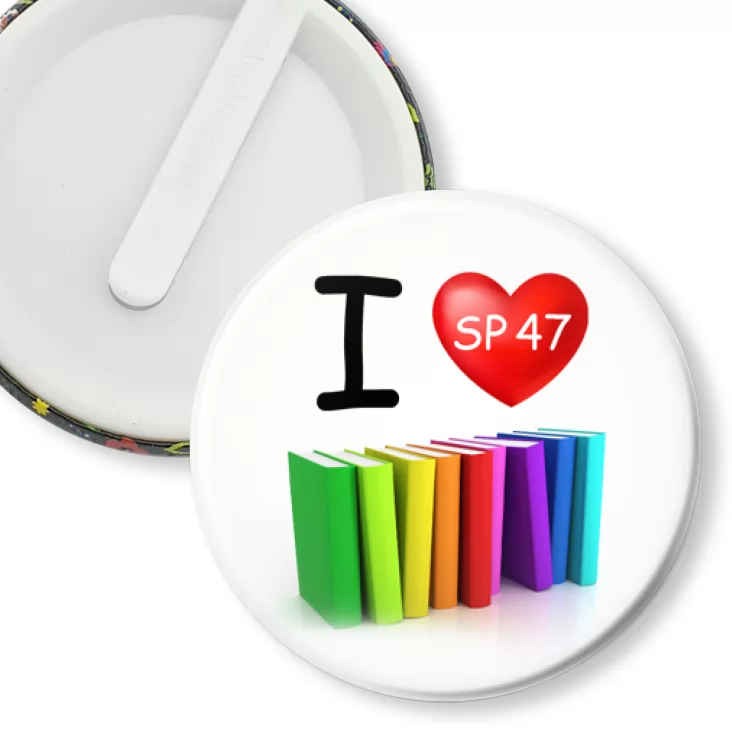 przypinka klips Biblioteka SP 47 w Gdańsku