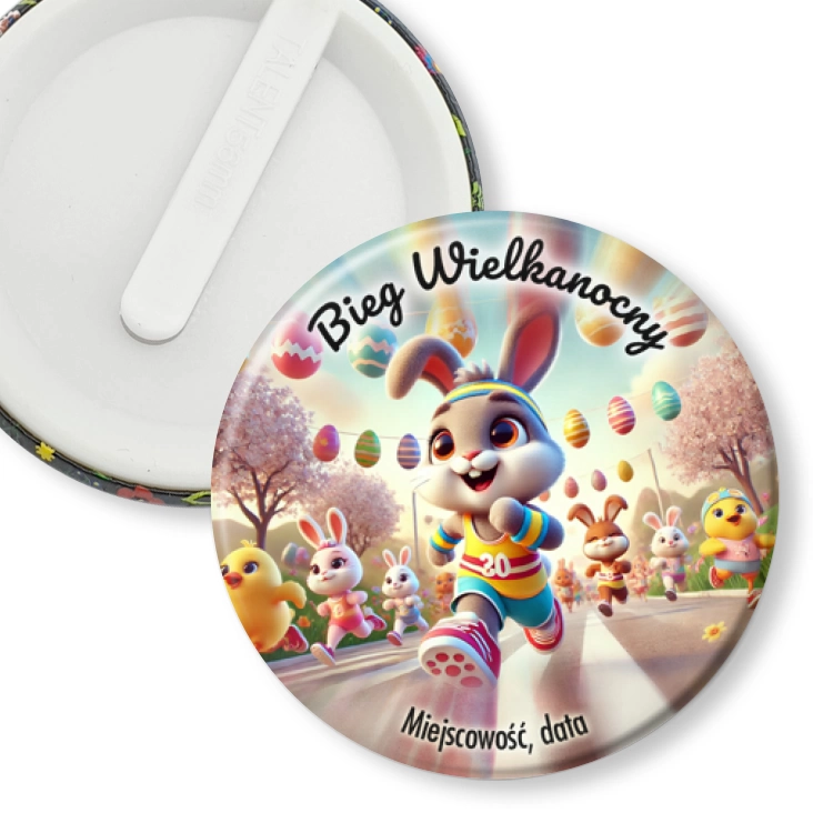 przypinka klips Bieg Wielkanocny
