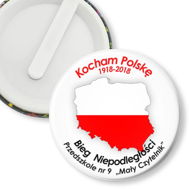 przypinka klips Kocham Polskę