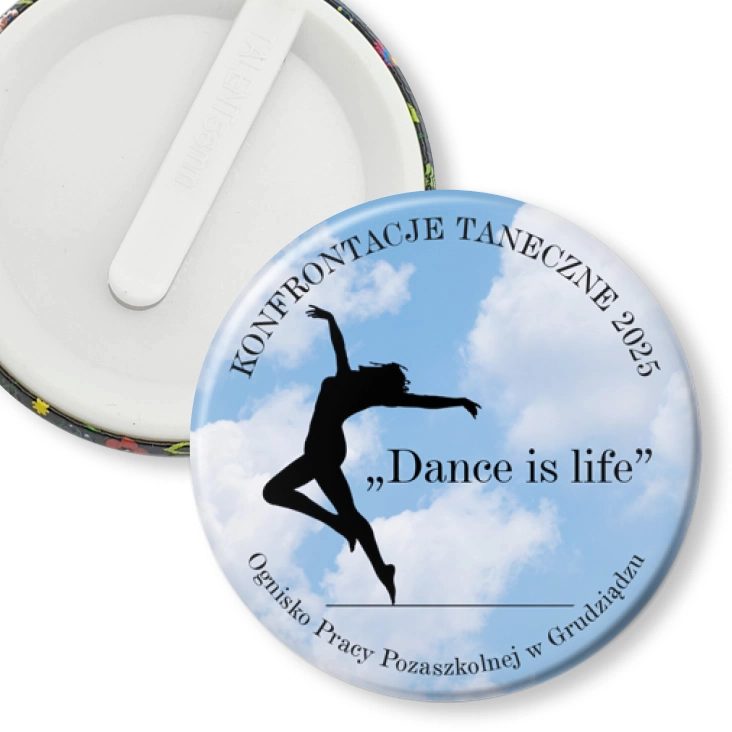przypinka klips Dance life