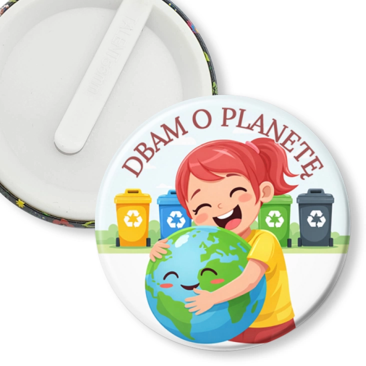 przypinka klips Dbam o planetę