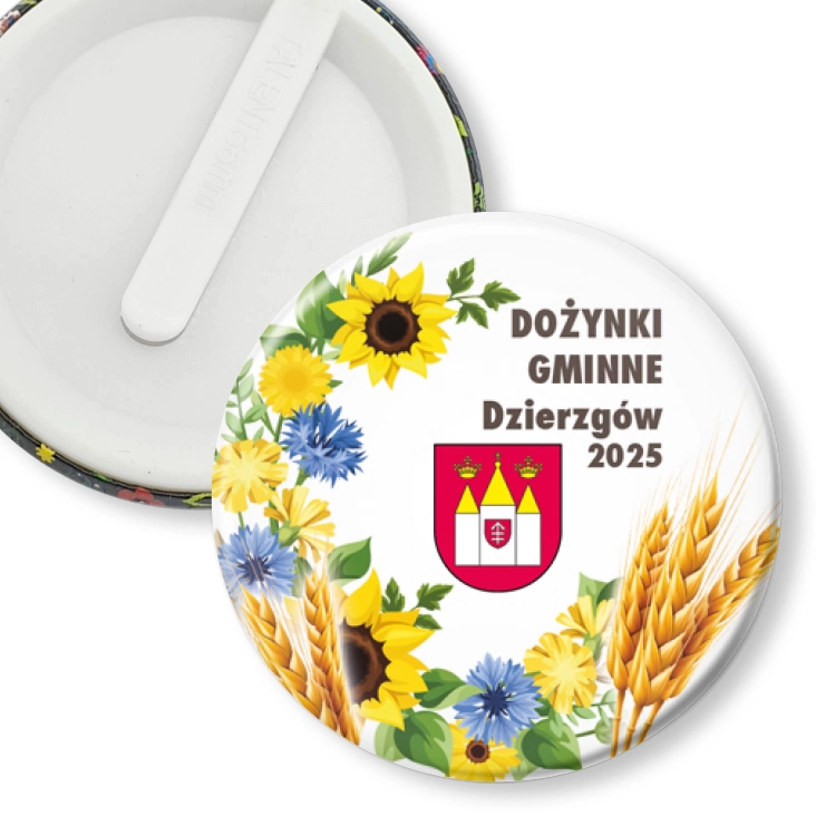 przypinka klips Dożynki Gminne Dzierzgów 2025