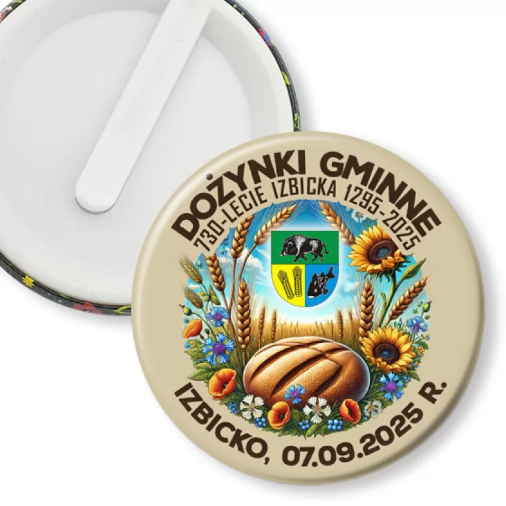 przypinka klips Dożynki Gminne Izbicko 2025