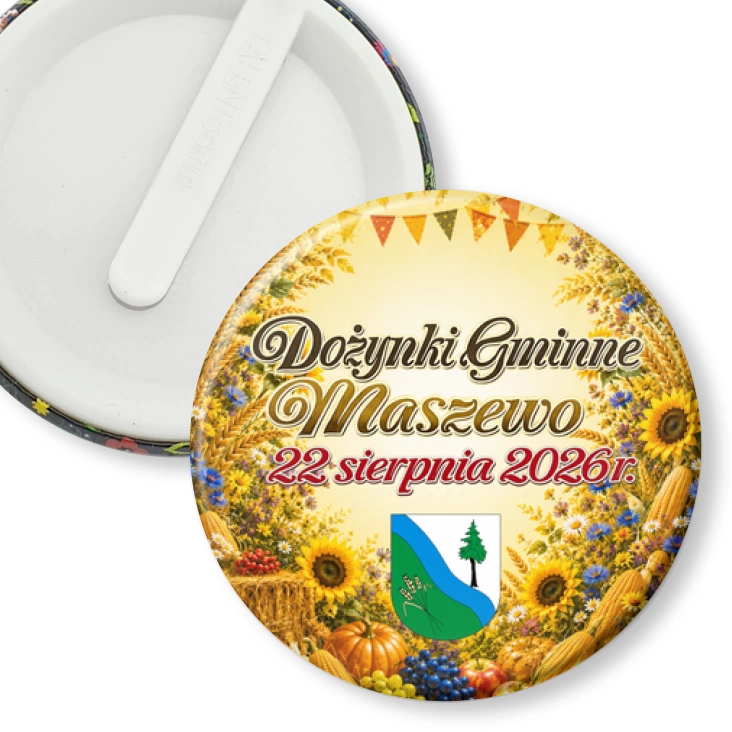 przypinka klips Dożynki Gminne Maszewo 2026