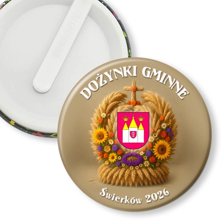 przypinka klips Dożynki Gminne Świerków 2026
