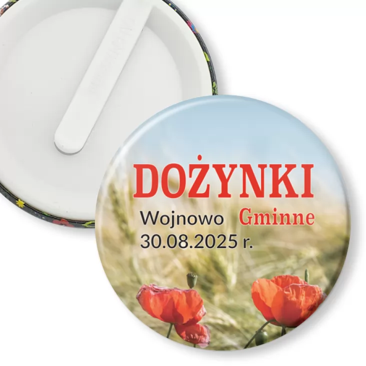 przypinka klips Dożynki Gminne Wojnowo 2025