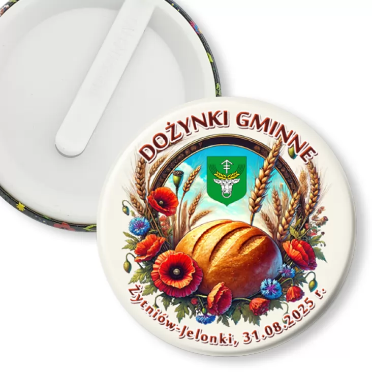 przypinka klips Dozynki gminne Żytników-Jelonki 2025