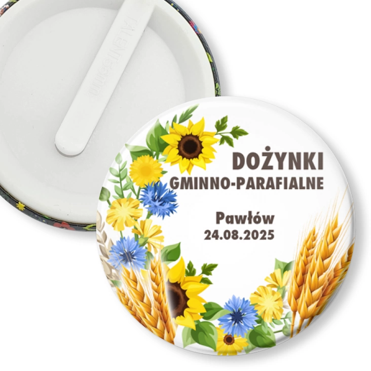 przypinka klips Dożynki Gminno-Parafialne Pawłów 2025
