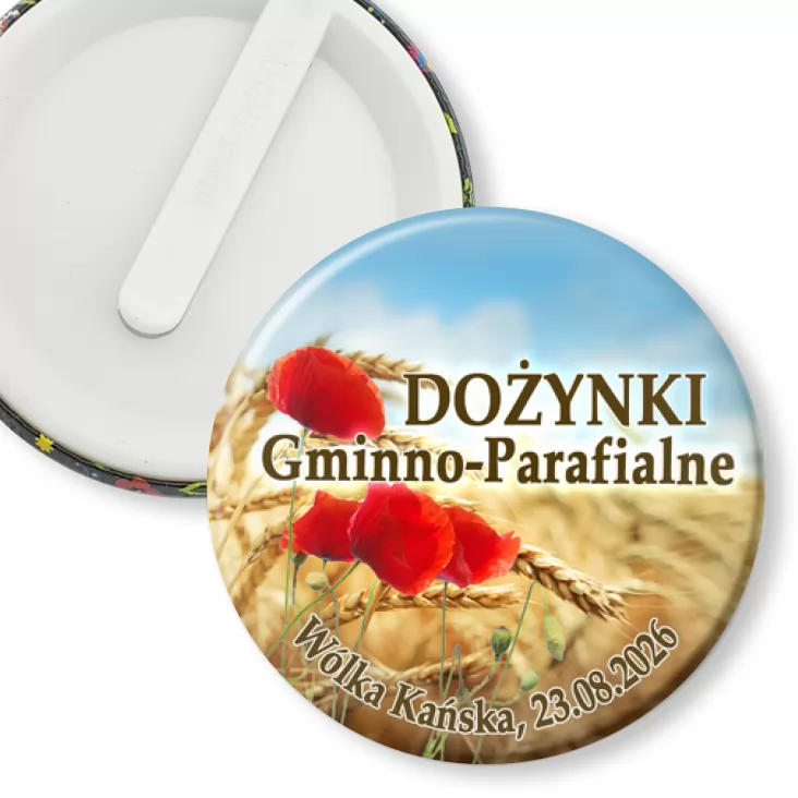 przypinka klips Dożynki Gminno-Parafialne Wólka Kańska