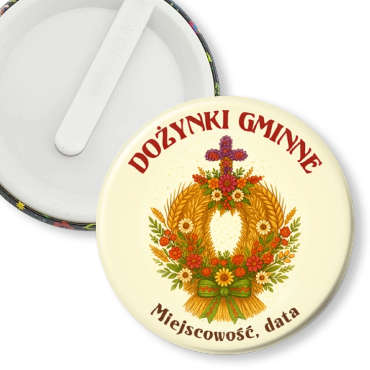 przypinka klips Dożynki wieniec dożynkowy