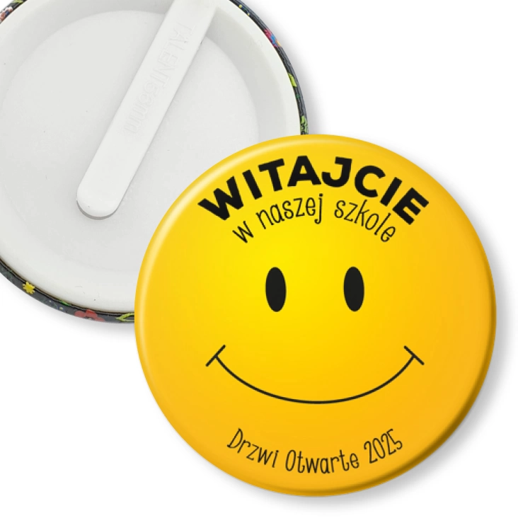 przypinka klips Drzwi Otwarte Witajcie w naszej szkole