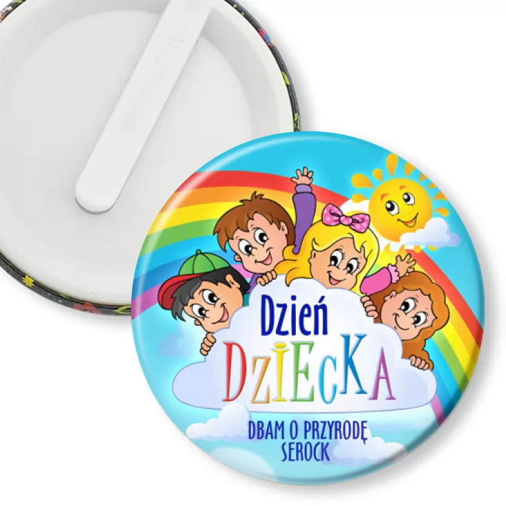 przypinka klips Dzień Dziecka Dbam o przyrodę Serock