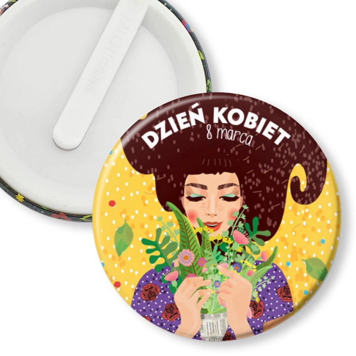 przypinka klips Dzień Kobiet 8 marca