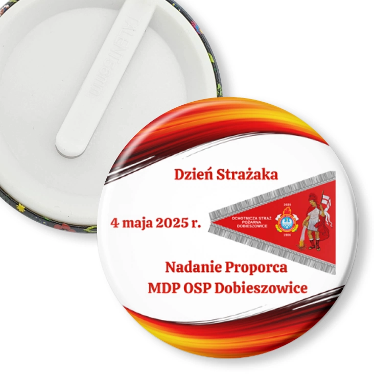przypinka klips Dzień Strażaka Dobieszowice 2025