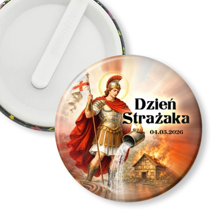 przypinka klips Dzień Strażaka Patron strażaków św. Florian