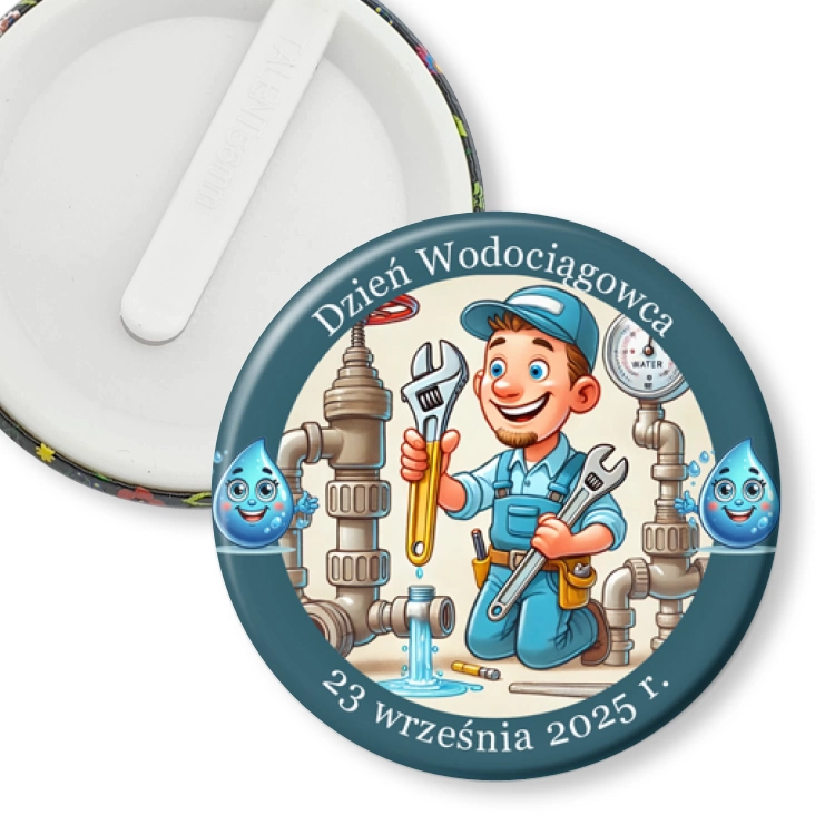 przypinka klips Dzień Wodociągowca
