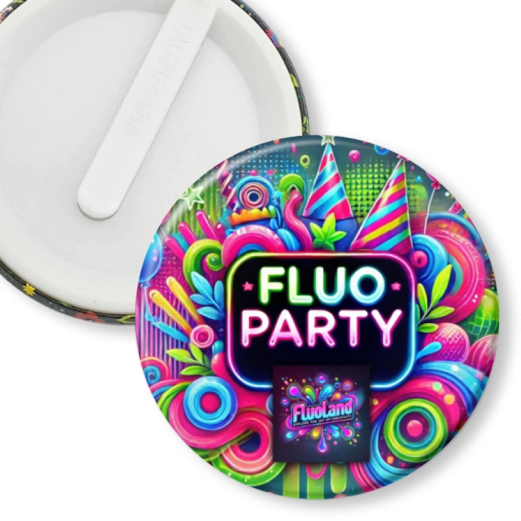 przypinka klips Fluo party Fluoland
