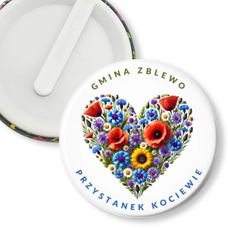przypinka klips Gmina Zblewo Przystanek Kociewie