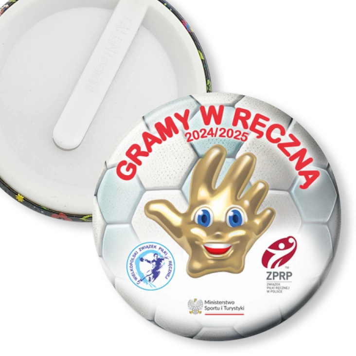 przypinka klips Gramy w ręczną 2024 2025