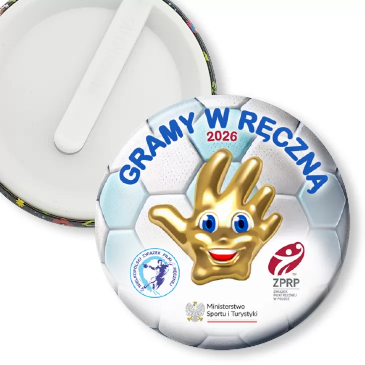 przypinka klips Gramy w ręczną 2026