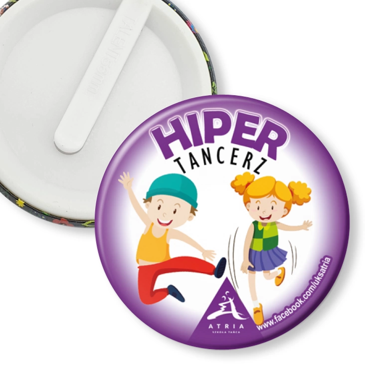 przypinka klips Hiper Tancerz Szkoła Tańca Atria