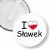 Przypinka klips I love Sławek