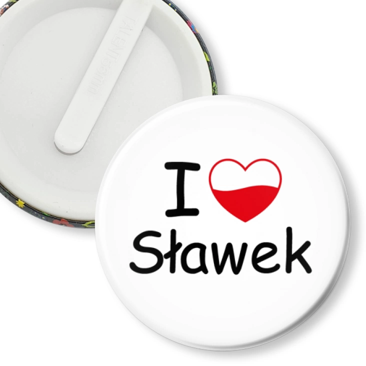 przypinka klips I love Sławek