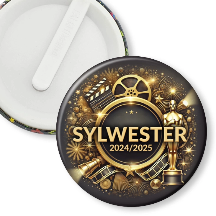 przypinka klips Impreza sylwestrowa w stylu Hollywood