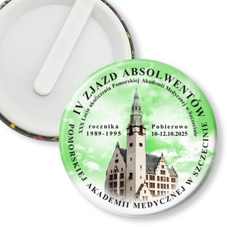 przypinka klips IV Zjazd Absolwentów Akademii Medycznej w Szczecinie
