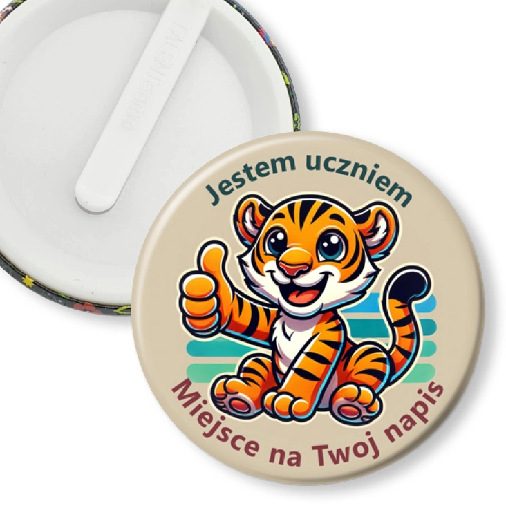 przypinka klips Jestem uczniem tygrysek