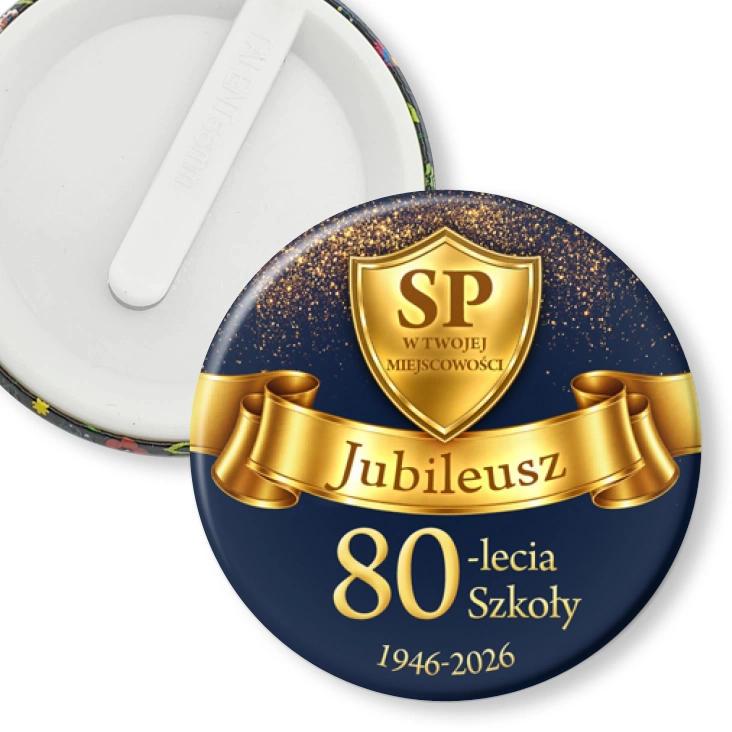 przypinka klips Jubileusz 80-lecia szkoły