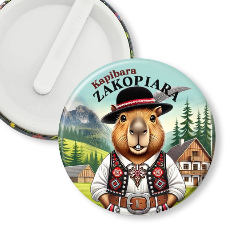 przypinka klips Kapibara Zakopiara