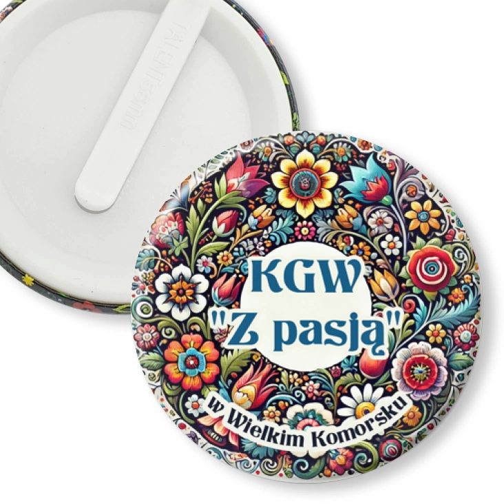 przypinka klips KGW Z Pasją w Wielkim Komorsku