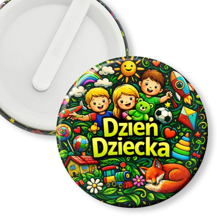 przypinka klips Kolorowy Dzień Dziecka