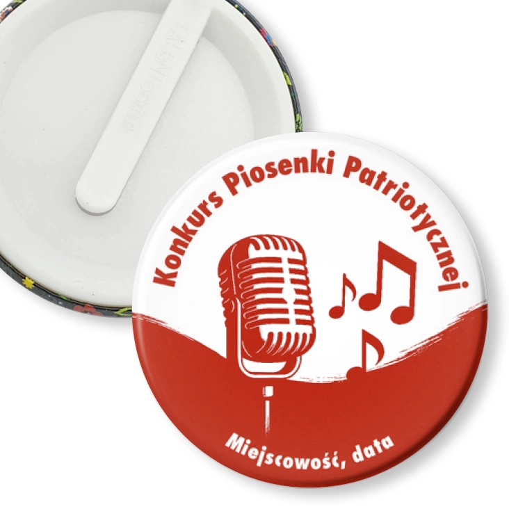 przypinka klips Konkurs piosenki patriotycznej