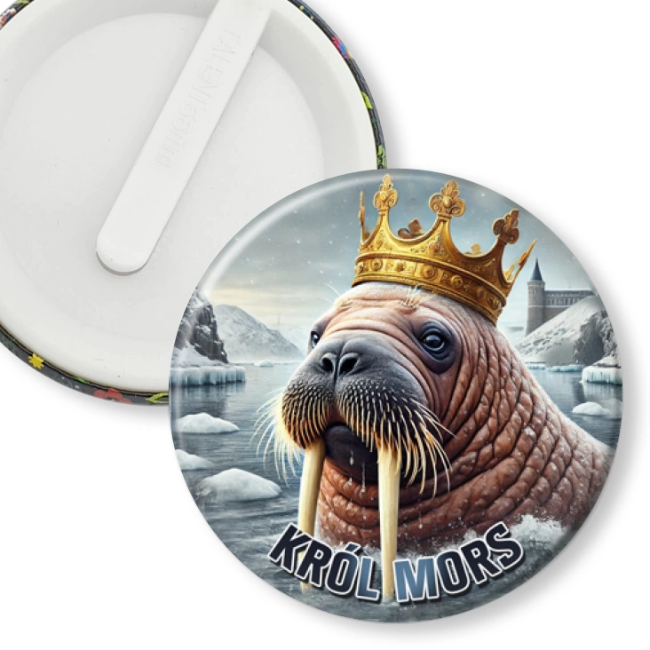 przypinka klips Król Mors
