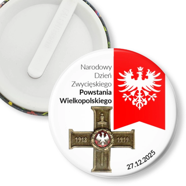 przypinka klips Krzyż Powstania Wielkopolskiego