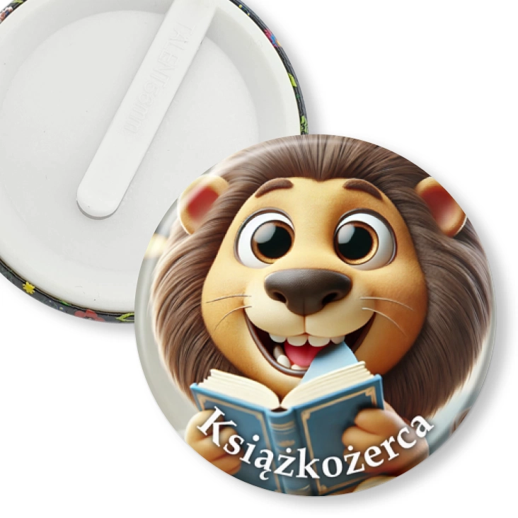 przypinka klips Książkożerca