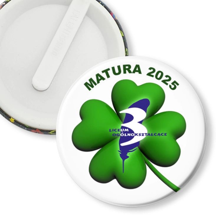 przypinka klips LO nr 3 Matura 2025