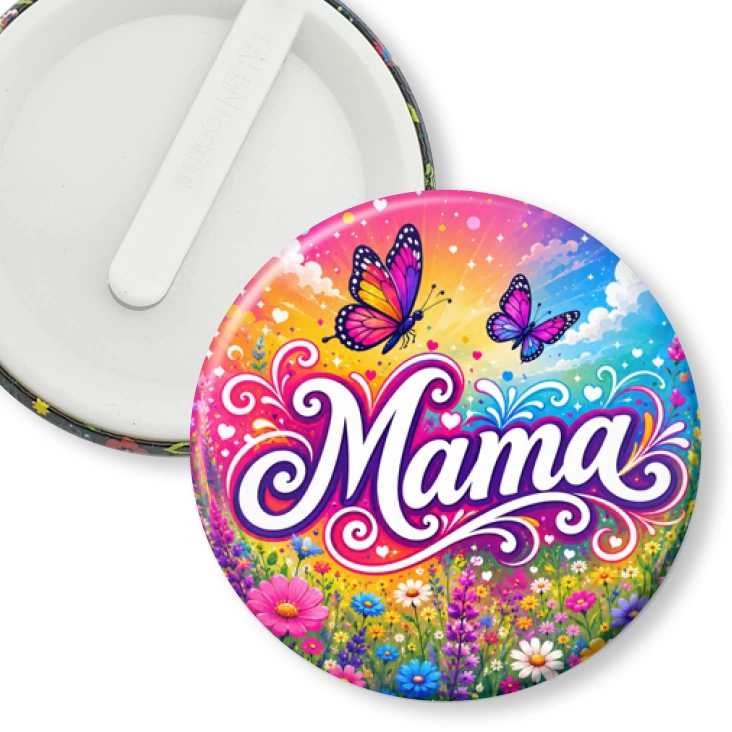 przypinka klips Mama i motylki