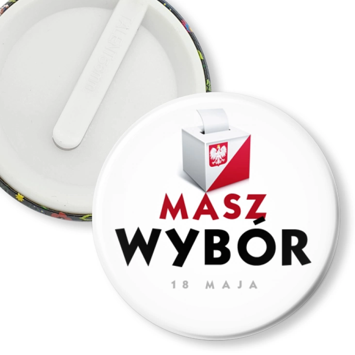 przypinka klips Masz wybór Wybory